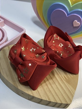 Laço Amore com fita detalhes estrela