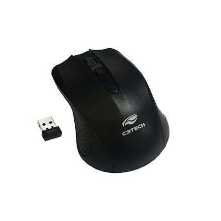 MOUSE SEM FIO RC NANO M-W20BK PRETO C3TECH