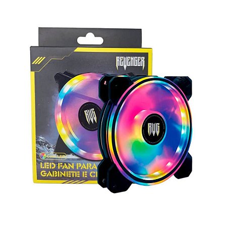 COOLER FAN COM LED PARA GABINETE G-VR332 120MM REVENGER