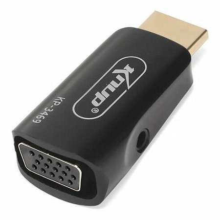 CONVERSOR HDMI VGA COM AUDIO KP-3469 KNUP