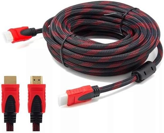 CABO HDMI X HDMI 20 METROS REVESTIDO EM NYLON D-H5003 20M GRASEP