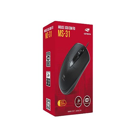 MOUSE USB MS-31BK S/SN PRETO C3TECH