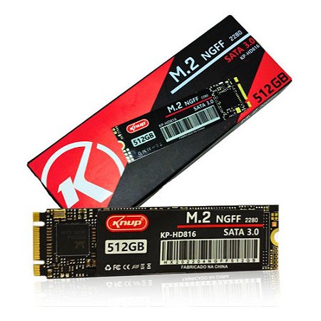 HD SSD M.2 512GB NGFF 2280 SATA 3.0 MARCA KP-HD816 KNUP