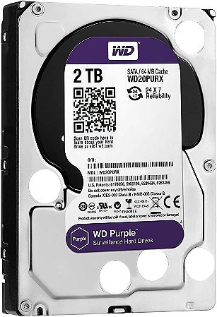 HD 2 TB WESTERN DIGITAL WD20PURX PURPLE