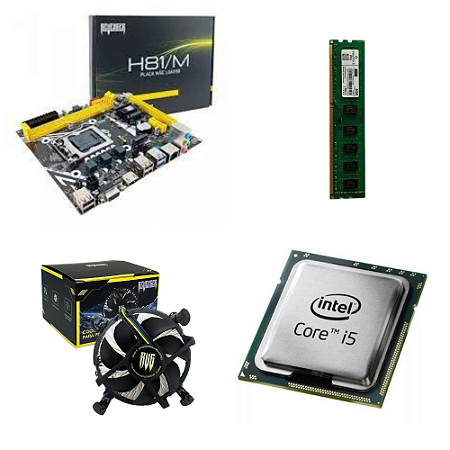 KIT UPGRADE I5 4 GERAÇAO MB H81 8GB DE RAM