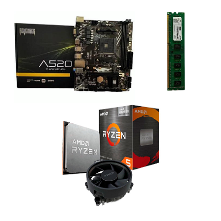 KIT UPGRADE RYZEN 5 5500 A520M REVENGER 8GB DE RAM