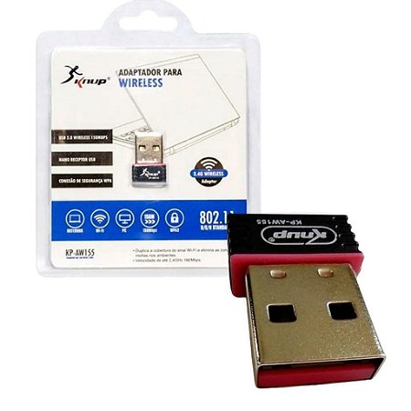 ADAPTADOR WIRELESS NANO USB 150MBPS KP-AW155 KNUP