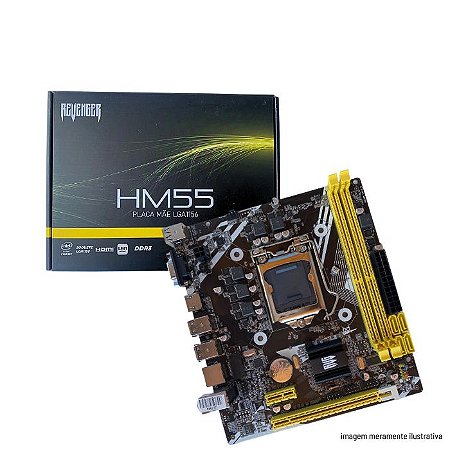 PLACA MAE H55 DDR3 1 GERAÇAO HDMI VGA LGA 1156 G-HM55 REVENGER
