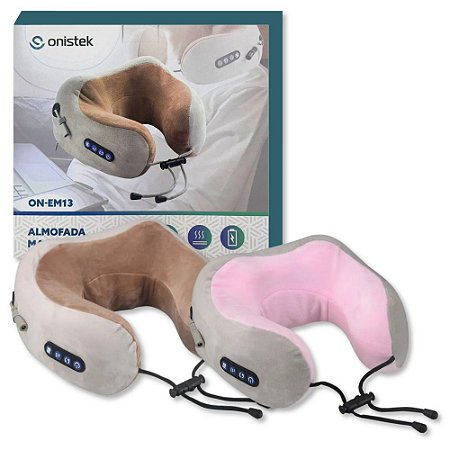 ALMOFADA MASSAGEADORA DE PESCOÇO RECARREGAVEL VIA USB ON-EM13 ONISTEK