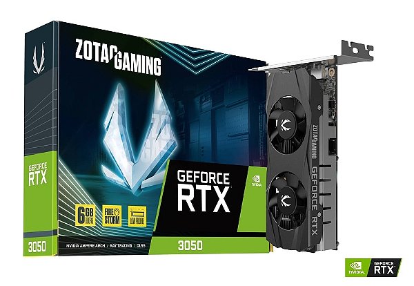 PLACA DE VIDEO RTX3050 6GB LOW PROFILE ZOTAC GAMING GDDR6 -ZT-A30510L-10L ZOTAC