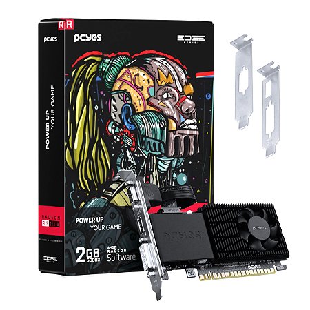 PLACA DE VIDEO R5 220 2GB DDR3 64 BITS AMD RADEON LOW PROFILE PPER5DR3LPBR PCYES