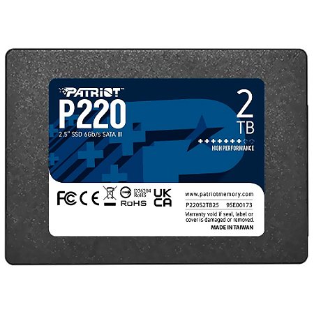 HD SSD 2 TB P220 9SE00173-P220S2TB25 PATRIOT