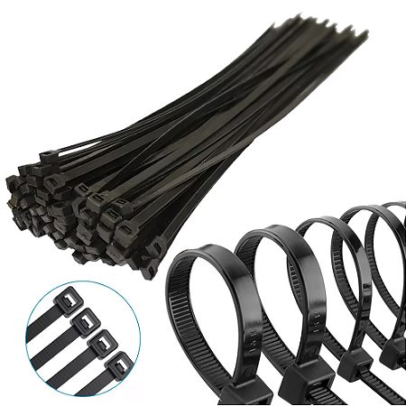 ABRACADEIRA DE NYLON ENFORCA GATO 250MM BOM-5507 100 UNIDADES BOMVINK