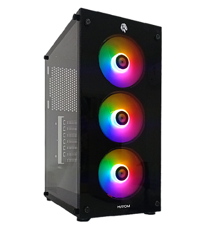 GABINETE GAMER COM 3 FANS INCLUSO GB1769 HAYOM