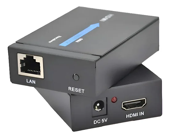 EXTENSOR HDMI RJ45 60 METROS ADAPTADOR DE CABO DE REDE CAT-5E/6