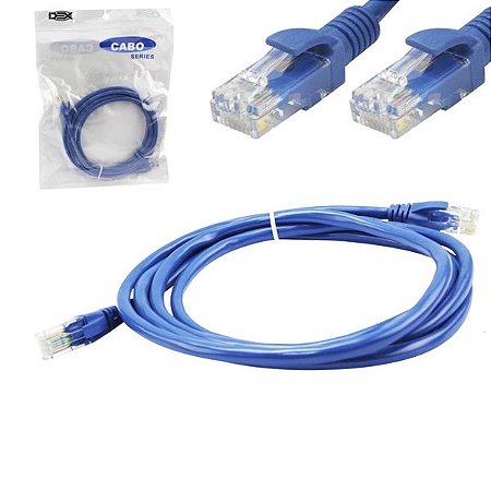 CABO DE REDE PATCH CORD CAT5 1,80 METROS CR18 DEX