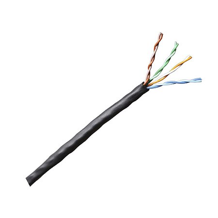 CABO DE REDE CAT5 PRETO CFTV O METRO