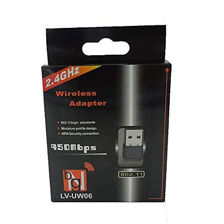 ADAPTADOR USB WIFI 2.4GHZ 150MBPS LV-UW06