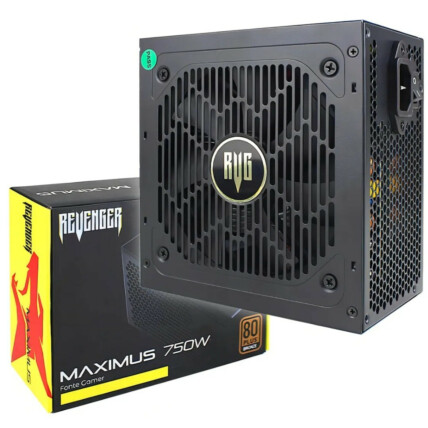 FONTE GAMER 750W ATX 80 PLUS BRONZE FO-MAX03 REVENGER