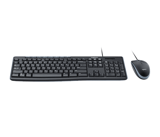 KIT TECLEDO E MOUSE USB MK200 CINZA LOGITECH