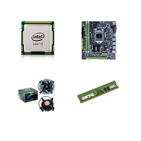 KIT UPGRADE I3 9 GERAÇAO MB H310 8GB DE RAM