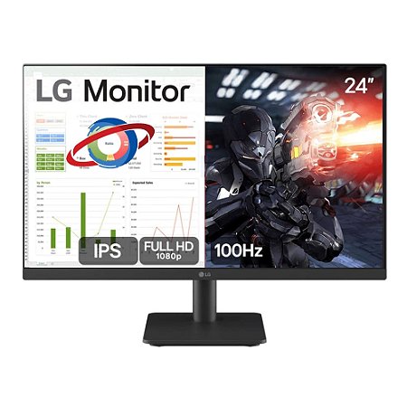 MONITOR 24 POLEGADAS 100HZ IPS 24MS500-B LG