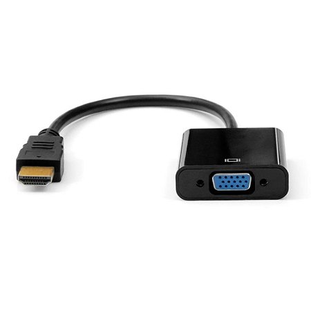 CABO ADAPTADOR HDMI MACHO PARA VGA FEMEA ADP-HDMIVGA10BK PLUSCABLE