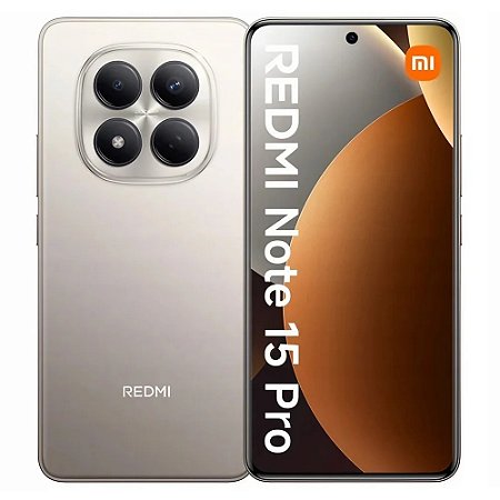 CELULAR SMARTPHONE REDMI NOTE 15 PRO GRIS TITANIO CINZA TITANICO 12GB RAM 512GB ROM