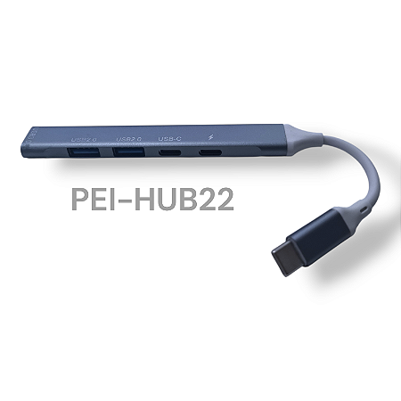 HUB USB-C 5 PORTAS 2 USB-C 3 USB 3.0 PEI-HUB22 PEINING