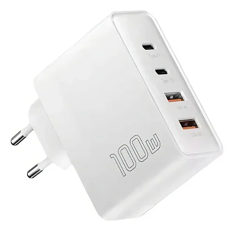 CARREGADOR TURBO 100W 4 PORTAS 2 USB-A 2 USB-C 1 CABO TIPO-C PARA TIPO-C IMS-268PCC IMENSO