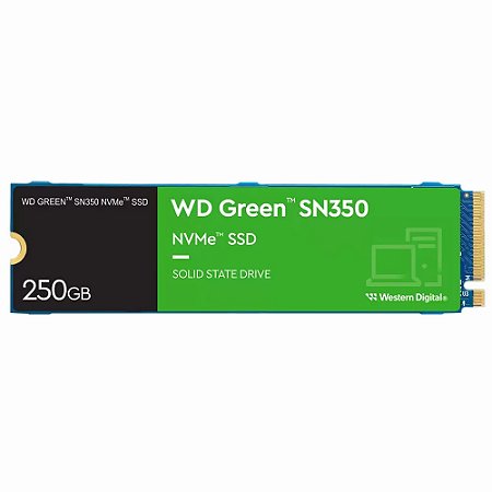 HD SSD M.2 NVME 250GB SN350 GREEN WDS250G2G0C WESTERN DIGITAL