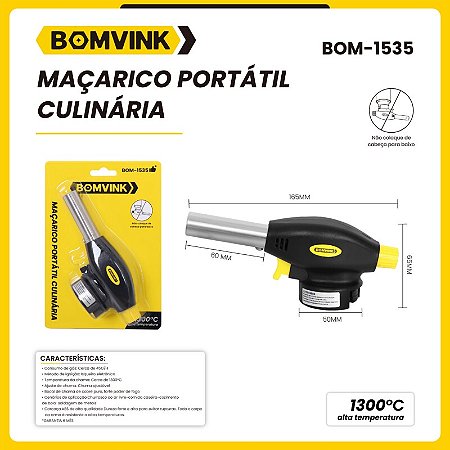 MACARICO PORTATIL CULINARIO BOM-1535 BOMVINK