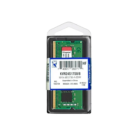 MEMORIA NOTEBOOK DDR4 8GB 2400MHZ KINGSTON