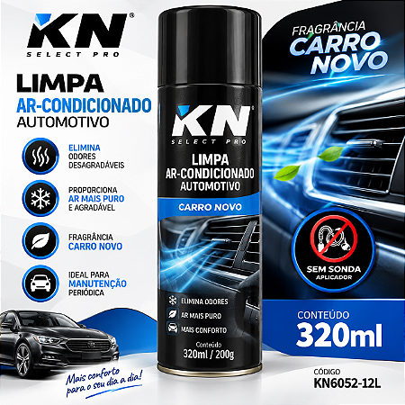 LIMPA AR CONDICIONADO 320ML CARRO NOVO KAN SELECT PRO
