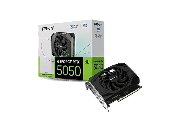 PLACA DE VIDEO RTX 5050 8GB NVIDIA GDDR6 SINGLE FAN PNY VCG50508SFXPB1