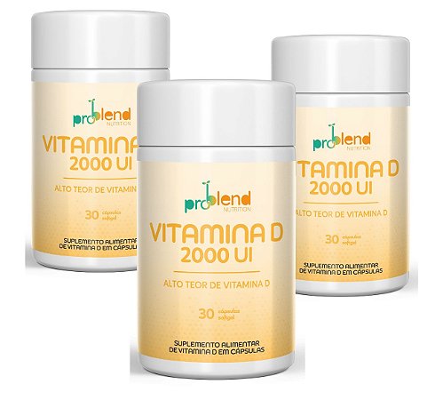 KIT VITAMINA D - 3 POTES 90 CÁPSULAS