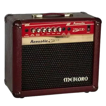 Amplificador Violão Elétrico Acoustic V10 Meteoro 10w Cor Vinho 110v/220v