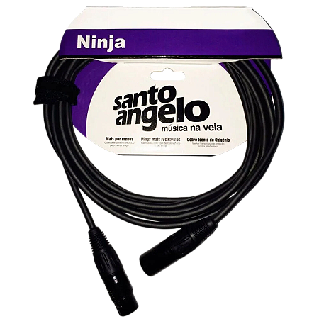 Cabo Microfone Santo Angelo Ninjal Xlrm X Xlrf 4,57 metros