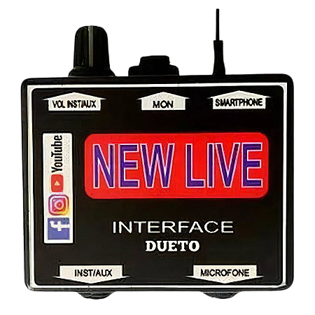 Interface Áudio New Live Dueto Gravação 2 Canais