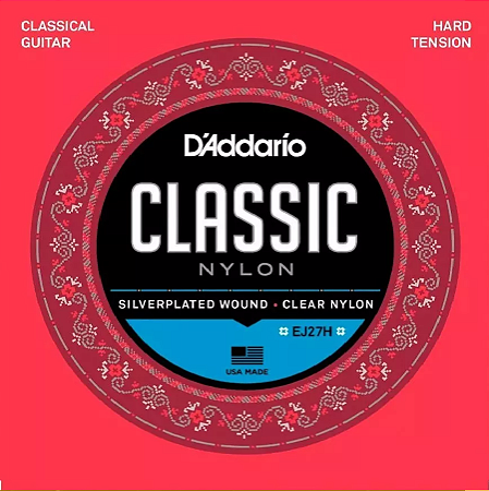 D'Addario EJ27H Encordoamento Para Violão Nylon Tensão Alta