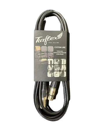 Cabo De Microfone XLR / XLR Tiaflex 3m