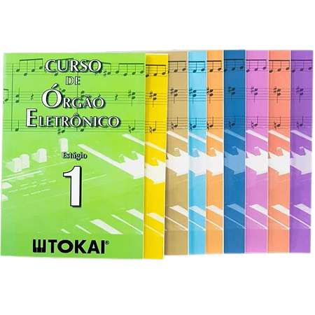 Kit Métodos Curso Órgão Eletrônico Tokai [9 volumes]