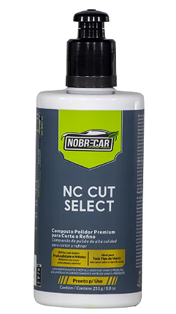 NC CUT SELECT 250g - Composto Polidor Premium - Etapa 1 e 2 Corte e Refino
