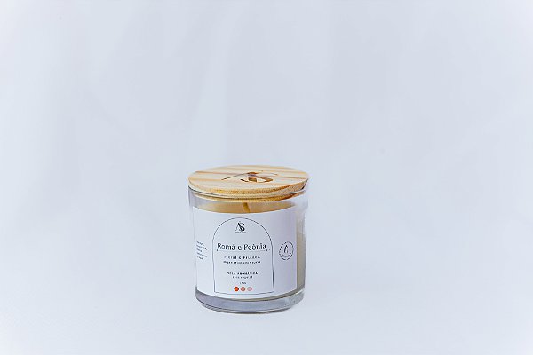 Vela Aromática Perfumada Romã e Peônia 170g - Sweet Aromas