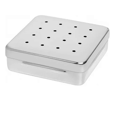 Estojo Perfurado inox 07X06X3cm - Fami