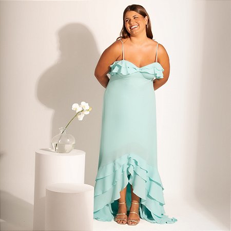 Vestido Serena Azul Céu