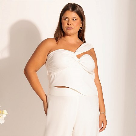 Cropped Lousie Off White