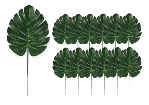 Kit 12 Folhas Costela De Adão Artificial Decoração
