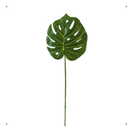 Folha Costela De Adão Artificial Verde Grande Decoração