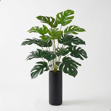Planta Artificial Costela De Adão 80cm 24 Folhas Árvore Luxo